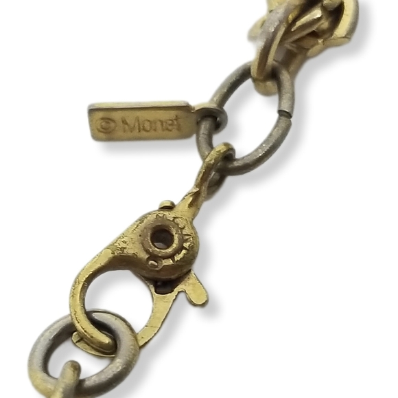 MONET 80s GOLDPLATED TWIST ROPE CHAIN STYLE BRACELET - Picture 7 of 7